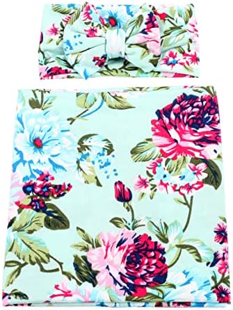 Galabloomer Flower Print Swaddling Blanket Set 1