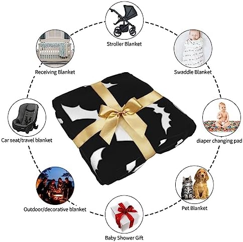 Halloween Bat Swaddling Blanket for Newborns