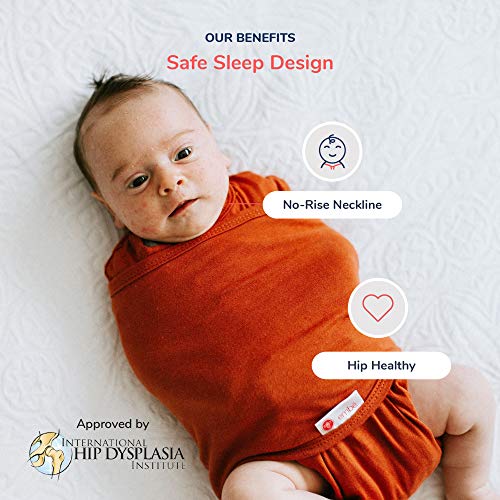 Embe 2-Way Zip Swaddle for Newborns 6-14lbs
