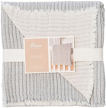 Crane Baby Shoreline Stripe Blanket - 36 x 36