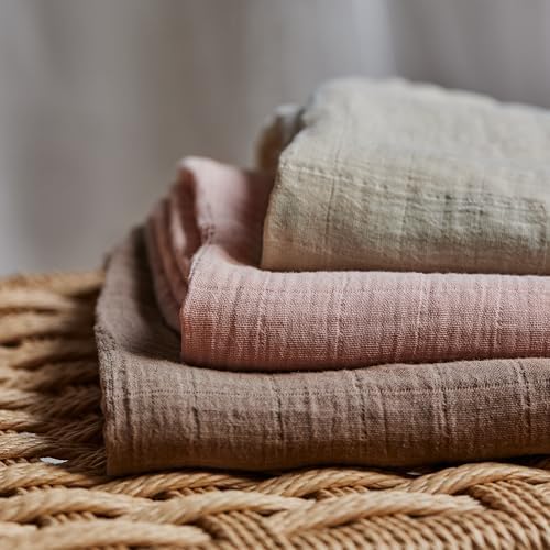 Huxie Swaddle - 100 Organic Cotton - 2-Pack FogBlush