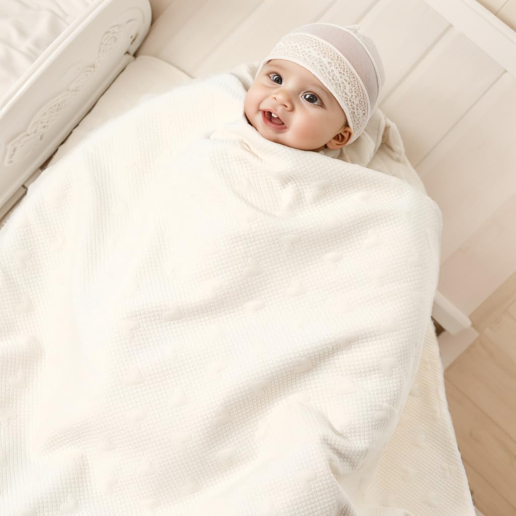 Galabloomer Unisex Baby Blanket - Vintage Rose