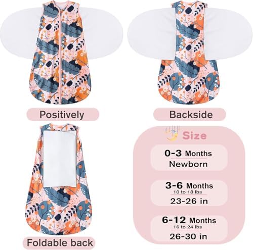 BSTOPPT Newborn Sleep Sack Baby Swaddle 3-Way Adjustable TOG 05