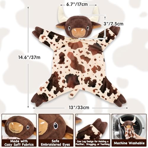 Gicoherero Longhorn Baby Security Blanket
