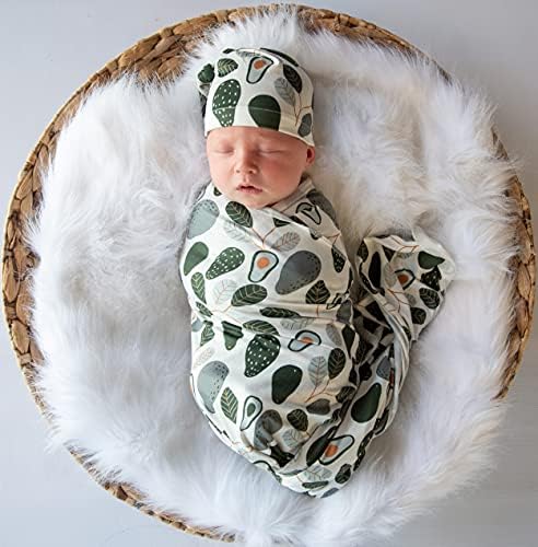 Terriboo Newborn Swaddle Blanket Set with Beanie