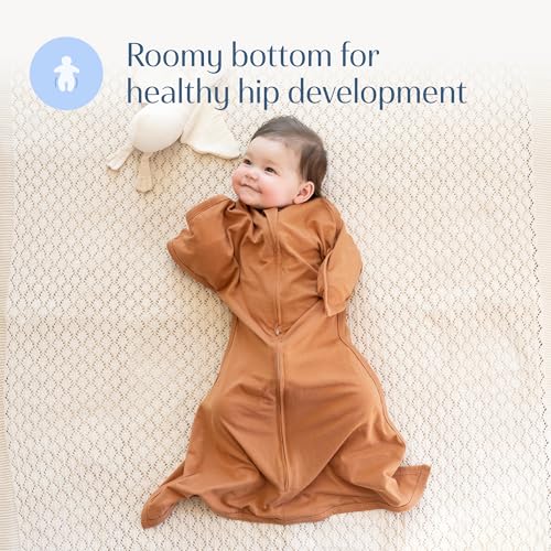 SleepingBaby Zipadee-Zip Transition Swaddle - Cozy Easy Diaper Changes Starfish Design