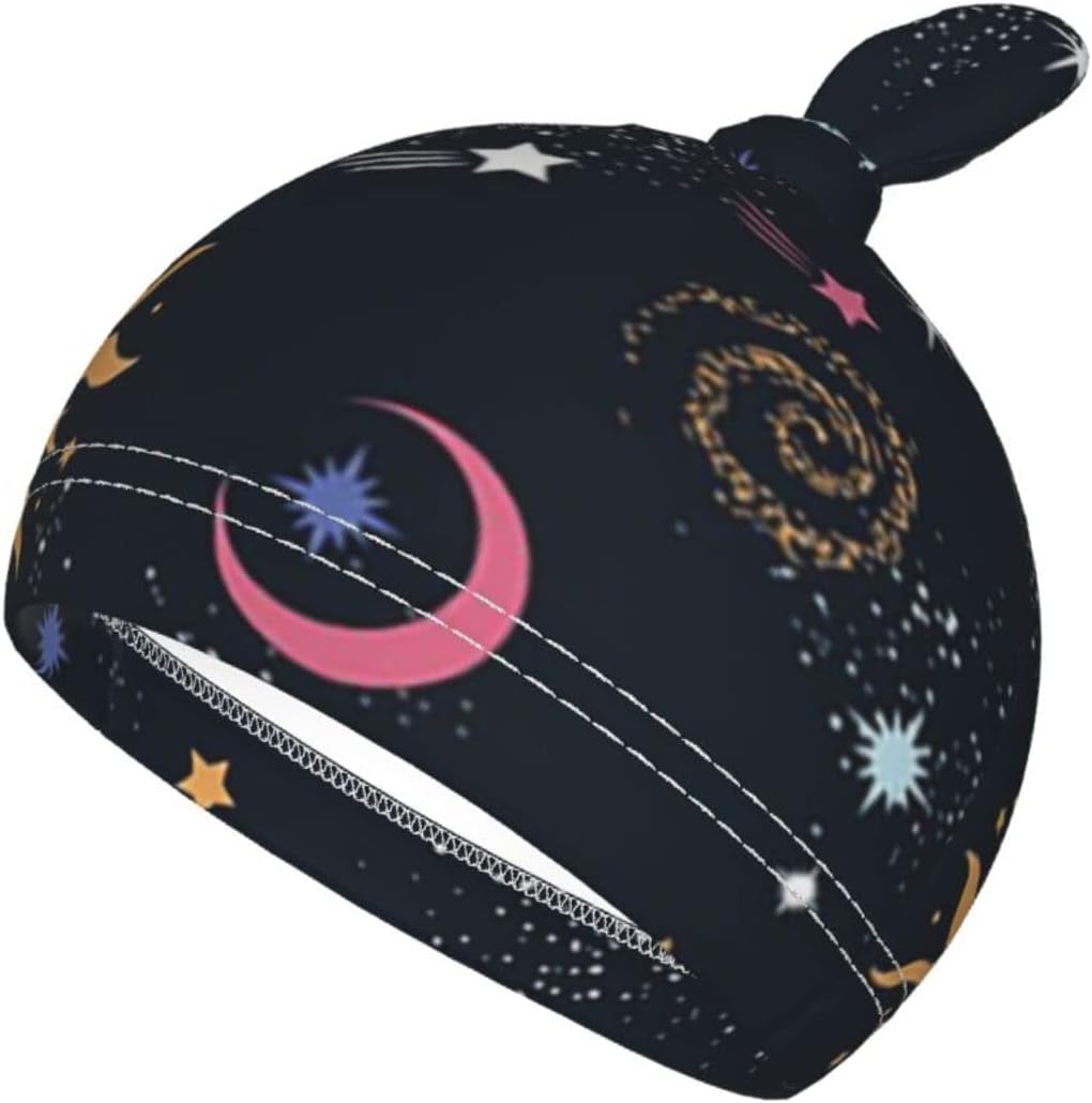 Osvbs Space Galaxy Swaddle Blanket with Beanie Set