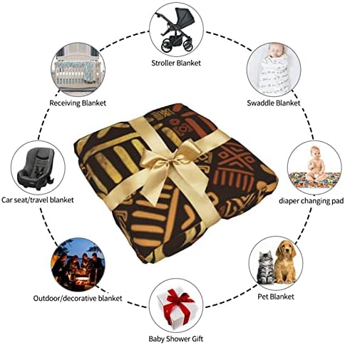 SUYGGCK African Pattern Baby Swaddling Blanket
