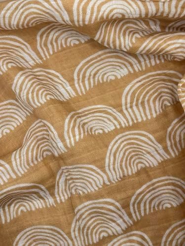 Boho Coral Rainbow Swaddling Blanket for Baby