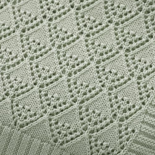 Neiwech 40x30 Inch Cotton Swaddle Blanket for Newborns