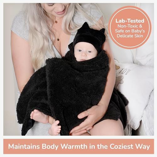 Bumba Kids Bat Blanket with Halloween Milestone Option