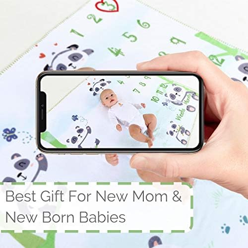 InnoBeta Baby Monthly Milestone Blanket Panda Design