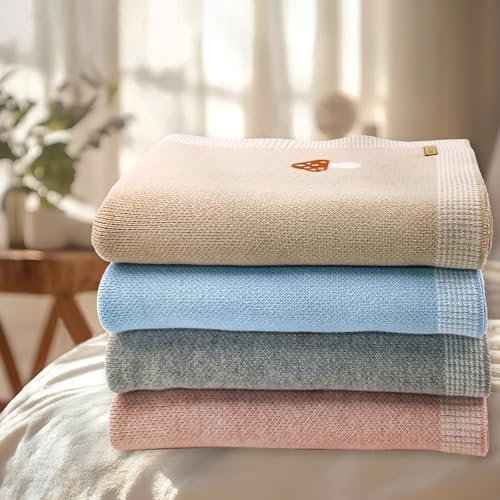 Mushroom Baby Blanket 100 Cotton Swaddle 1