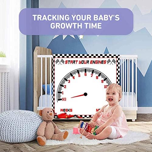 PHMOJEN Baby Milestone Blanket with Frames and Headband