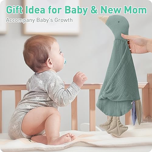 Knirose Muslin Cotton Goose Loveys for Baby Comfort