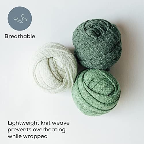 First Landings Newborn Swaddle Blankets - 3-Pack Gender Neutral 16x64