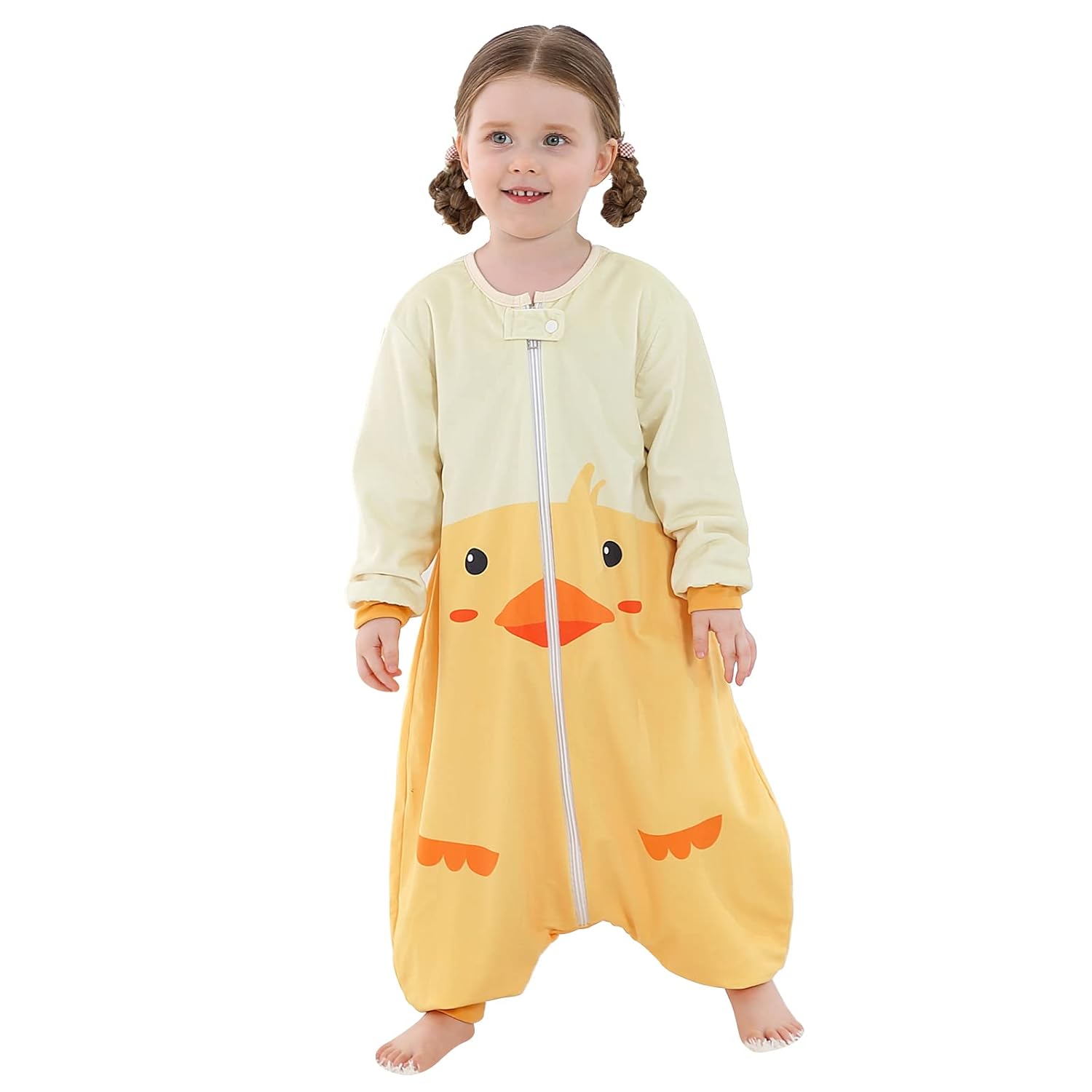 MICHLEY Baby Sleeping Bag Long Sleeve with Feet for 1-3 Years