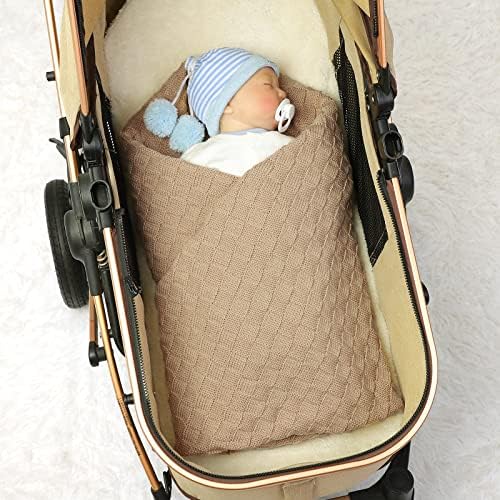 LAWKUL Baby Blanket Soft Cable Knit 40x30