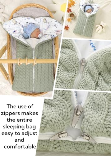 LLmoway Warm Baby Sleeping Bag Winter Swaddle Sleep Sack