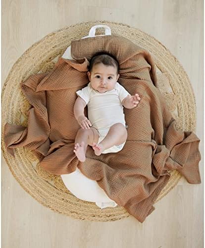Konssy 3 Pack Muslin Swaddle Blankets 47x47
