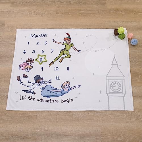 NoJo Disney Peter Pan Baby Blanket Milestone