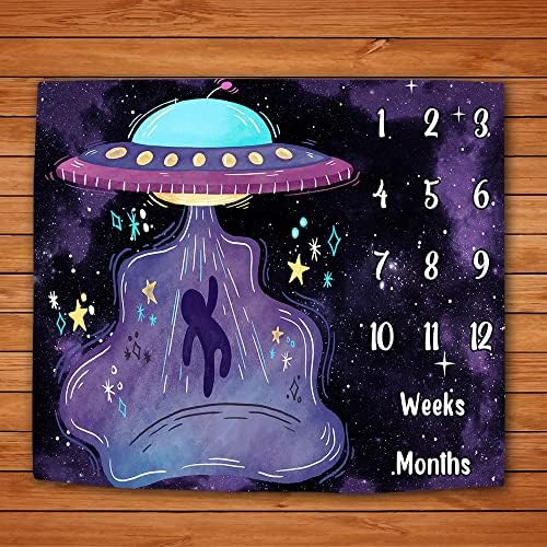 LYLYCTY Space Baby Growth Milestone Blanket 1