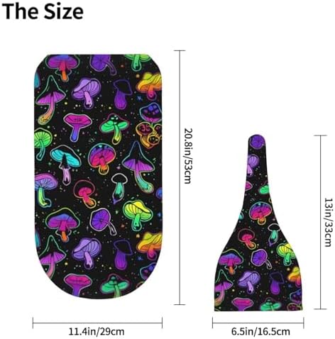 Mushroom Shape Swaddle Blanket Beanie Hat Set for Newborns