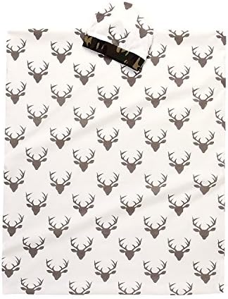 AlwaysFun Soft Cotton Newborn Swaddle Blanket with Deer Print and Hat