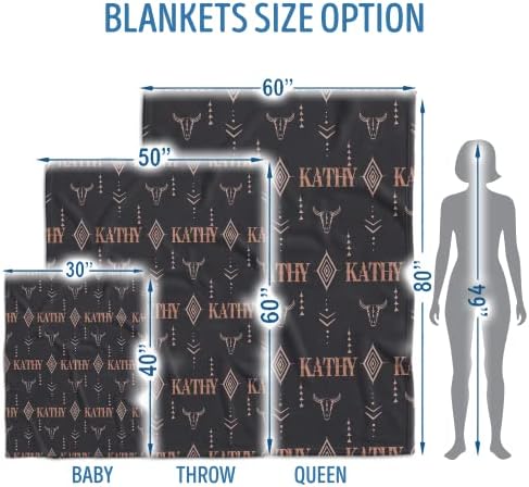 Personalized Cowboy Baby Blanket with Name