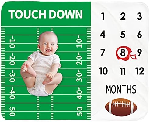 Personalized Baby Growth Chart Blanket - Unisex Neutral 51x40