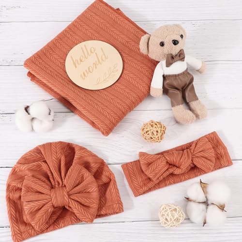 DRESHOW BQUBO Baby Swaddle Set for Girls 4PCS