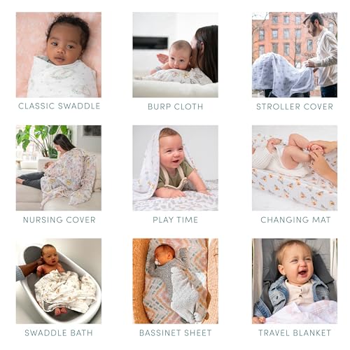 aden anais French Floral Swaddle Blanket 3 Pack 1