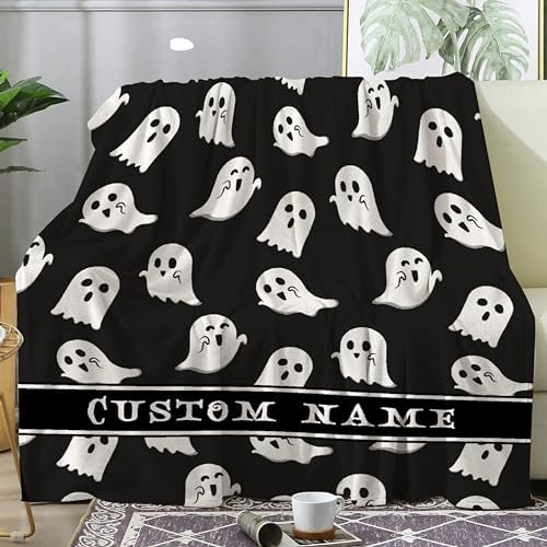 Khumbhira Custom Baby Blanket Spooky Ghost Design