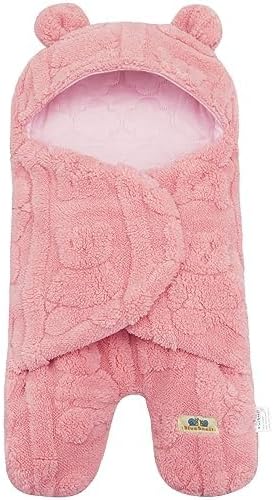 BlueSnail Swaddling Blanket for Newborns Pink Bear