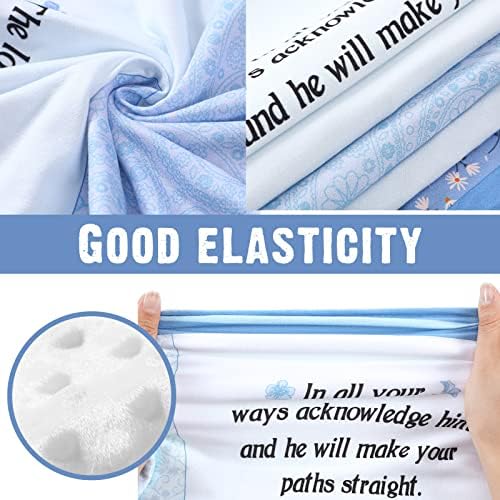 Oudain Christian Baby Blanket with Bible Verses