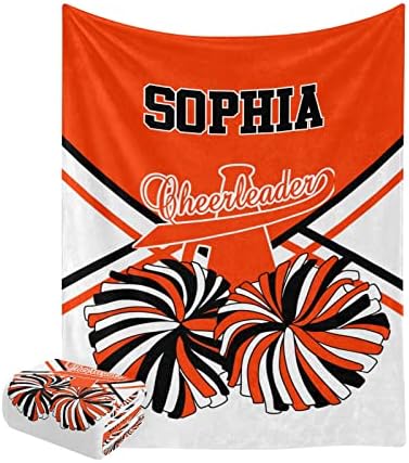 Cheer Orange Swaddling Blanket for Baby Girl Boy Newborns