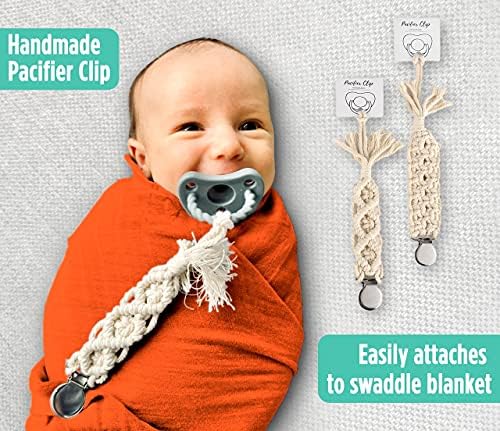 3-Pack Muslin Swaddle Blankets - Neutral Unisex for Newborns