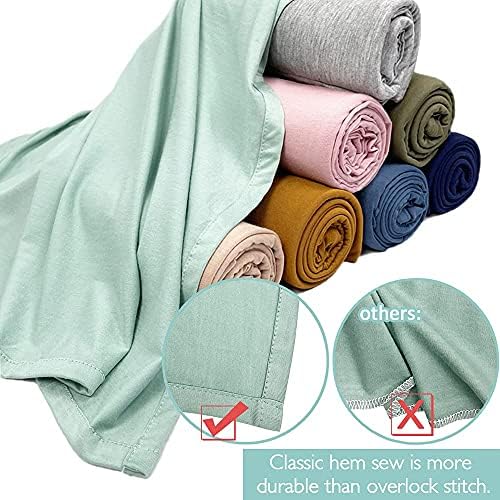 OWLOWLA Swaddle Blanket Hat Set for Newborns