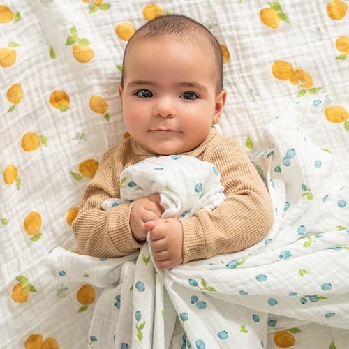 aden anais Organic Cotton Muslin Swaddle 4 Pack