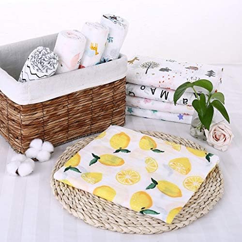 KODORIA Muslin Swaddle Square Blanket - Lemon