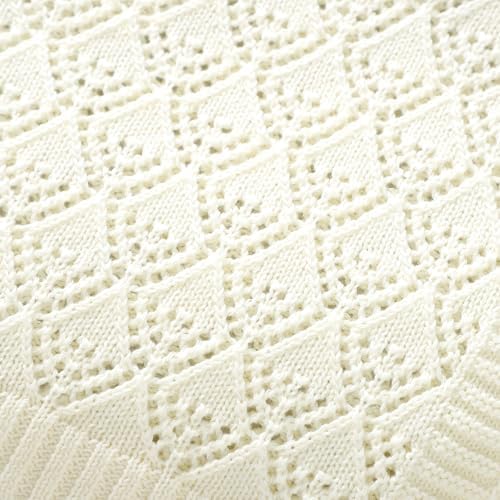 Neiwech Baby Blanket Swaddle 40x30 Inch Beige