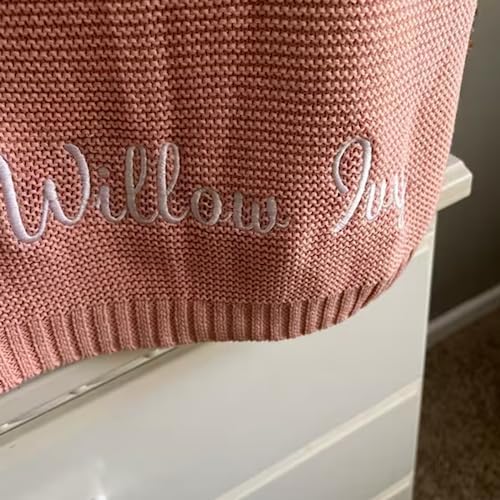 Personalized Embroidered Baby Blanket with Name 1