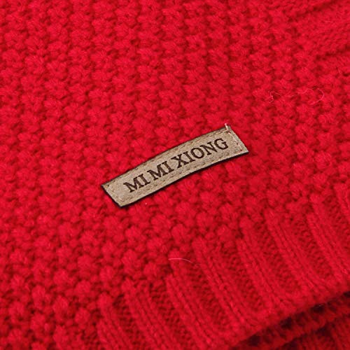 Mimixiong Red Baby Blanket 40x30 Inch Knit