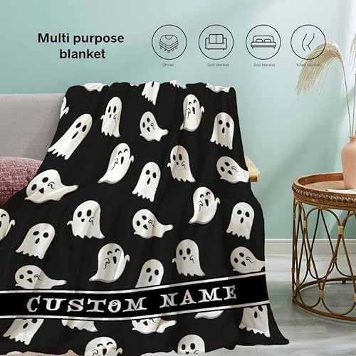 Khumbhira Custom Baby Blanket Spooky Ghost Design