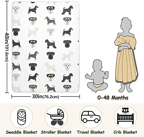 Soft Cotton Swaddle Blanket for Baby Pet 30x40 Inches