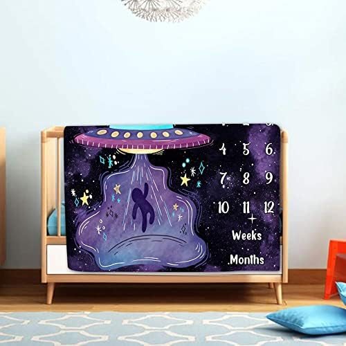 LYLYCTY Space Baby Growth Milestone Blanket 1