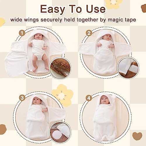 Soft Plush Winter Swaddle Blanket for 0-3 Months 1