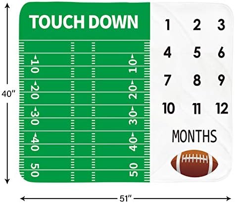Personalized Baby Growth Chart Blanket - Unisex Neutral 51x40