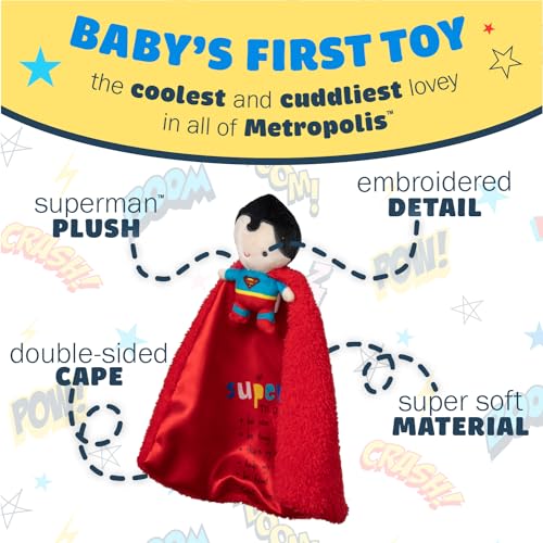 Kids Preferred DC Comics Superman Lovey Security Blanket 1