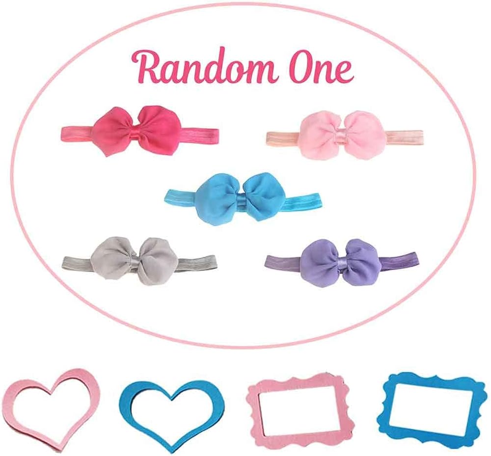 PHMOJEN Baby Milestone Blanket with Frames and Headband